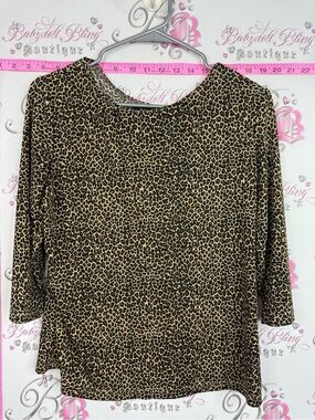MONTEGO shirt Leopard Print Women’s Top - Brown